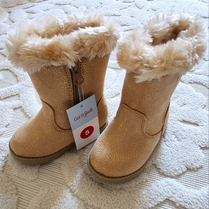 Toddler Girls Winter Shearling Boots Size 5